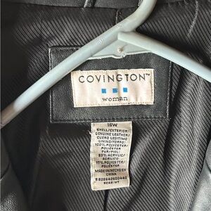 Covington woman’s long leather jacket